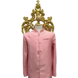 เสื้อไหมชายสีดำคอพระราชทานตัดเย็บอย่างดีอัดผ้ากาวเรียบร้อยมีหลายสีอะไรไซส์ให้เลือกมีราคาปลีกส่งสนใจสอบถาม 0942 5346 88