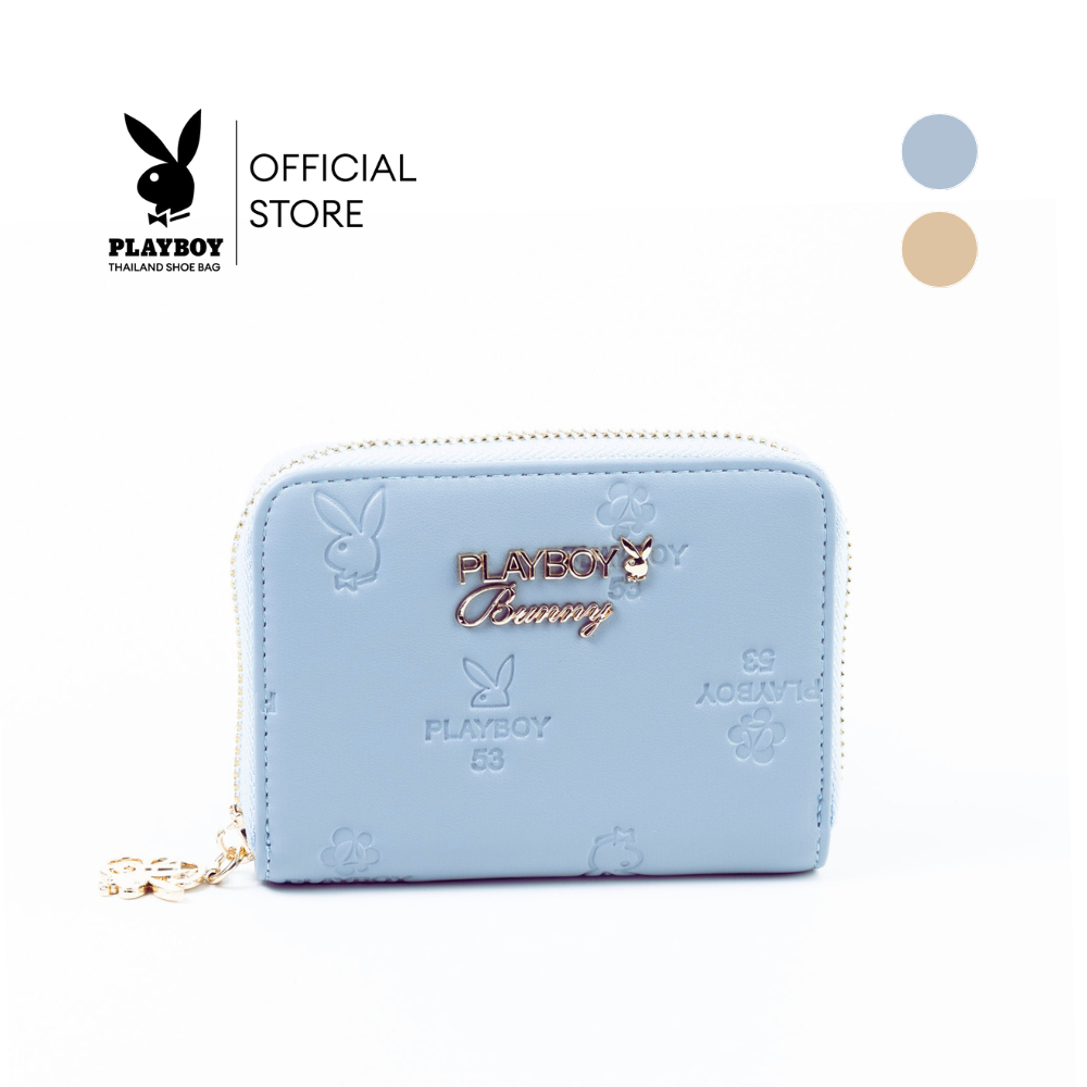 PLAYBOY รุ่น Mimiu Zip Wallet กระเป๋าสตางค์ซิป รหัส ST-WA254PB115 ดีไซน์ปั๊มนูนโ