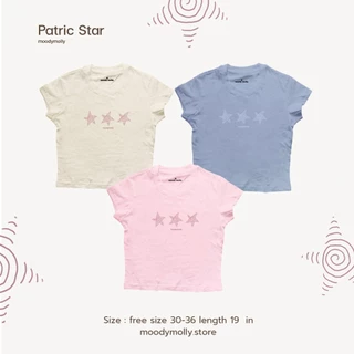 moodymolly New color เสื้อ babytee ลายสกรีนดาว