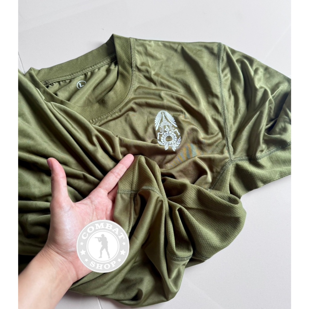 เสื้อยืดทบ แท้!! เสื้อยืดทหาร เสื้อรองในทหาร เสื้อยืดกองทัพบก ราคา ถูกที่สุด ดีลบีเคเค แกลเลอรีภาพที่ 7