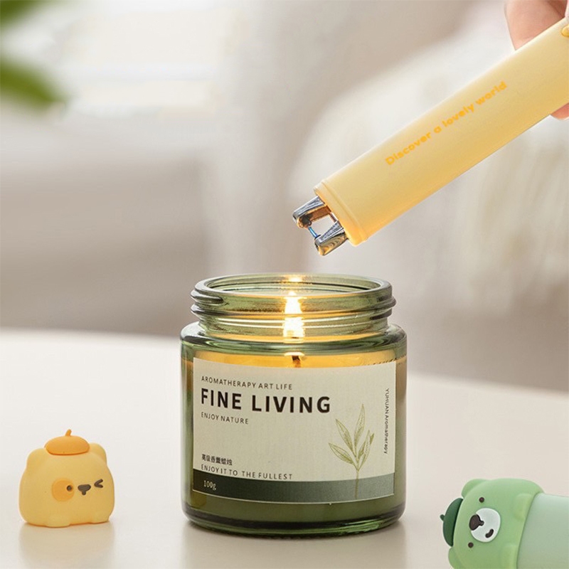 ไฟแช็คอิเล็กทรอนิกส์ จุดเทียนหอม ไฟแช็กเตาแก๊สไฟฟ้า ที่จุดเทียน ชาร์จไฟ USB ได้ Electric Lighter - รูปที่ 3