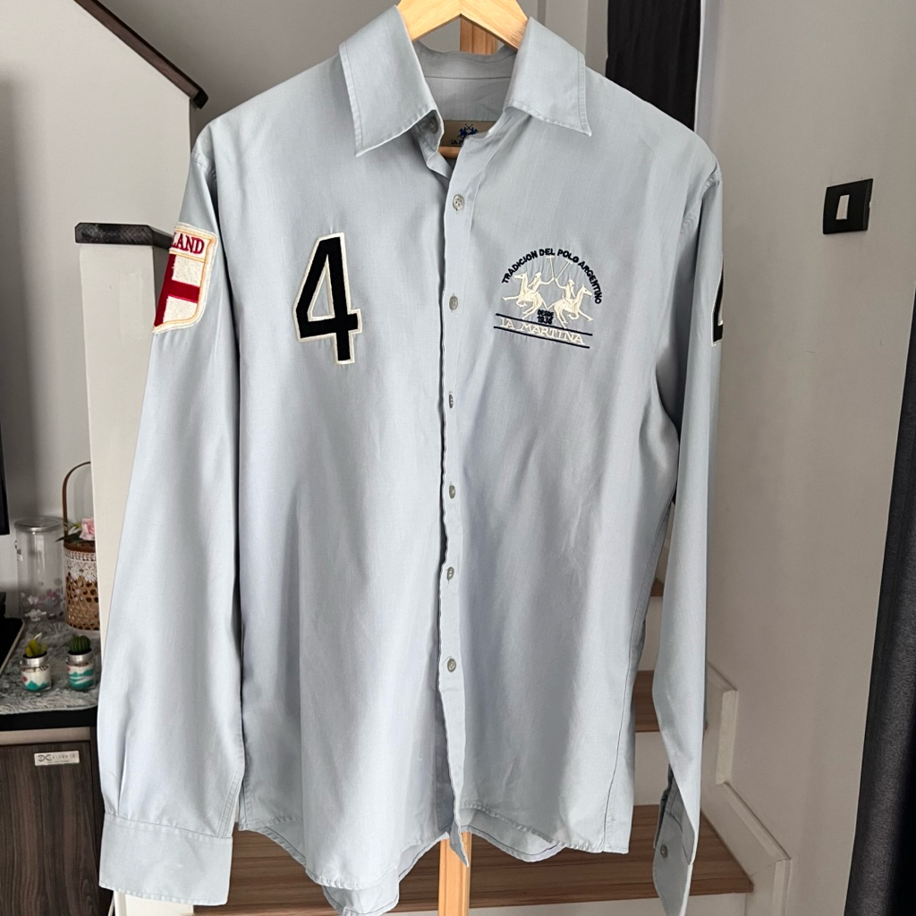 เสื้อเชิ้ต แบรนด์ LA MARINA แท้💯 อก 46 (มือ 2)