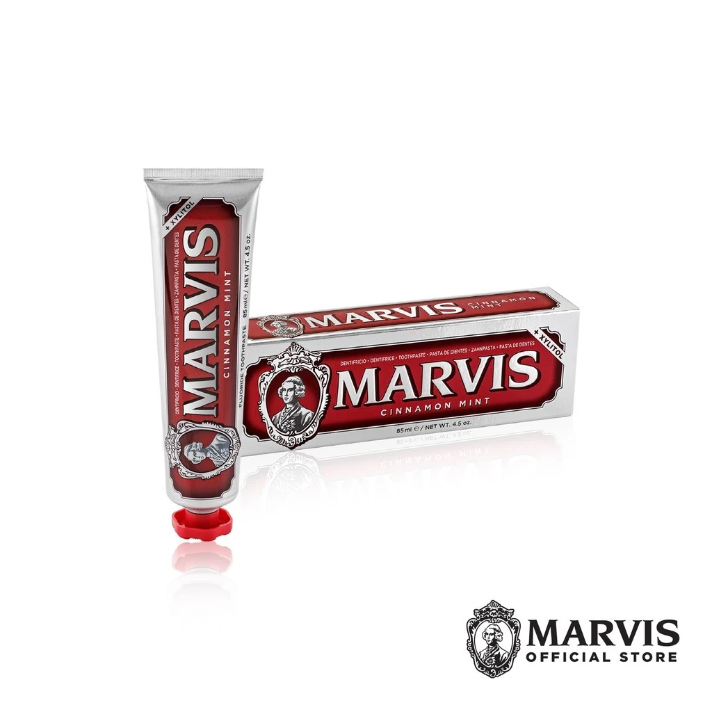 (ร้านทางการ Marvis Thailand) Marvis Cinnamon Mint 85ML / ยาสีฟันมาร์วิสชินนาม่อน มินต์