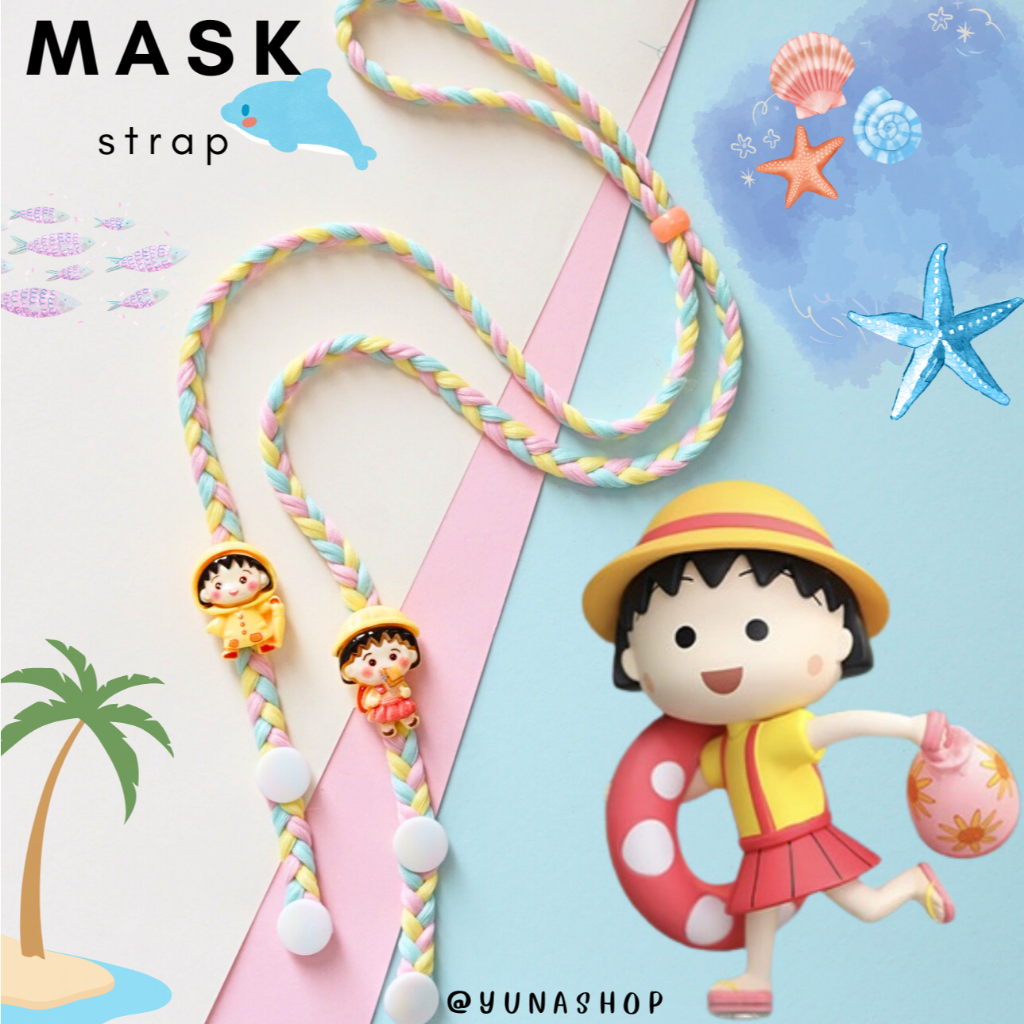 YUNA สายคล้องแมส มารูโก๊ะ สาวน้อยมารูโก๊ะ