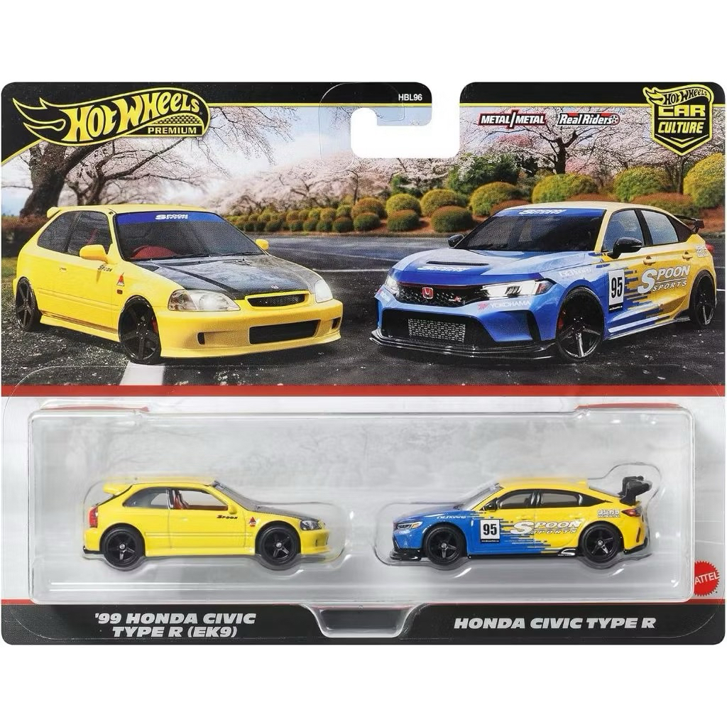 Hot Wheels - ‘99 Honda Civic Type R (EK9) and Honda Civic Type R