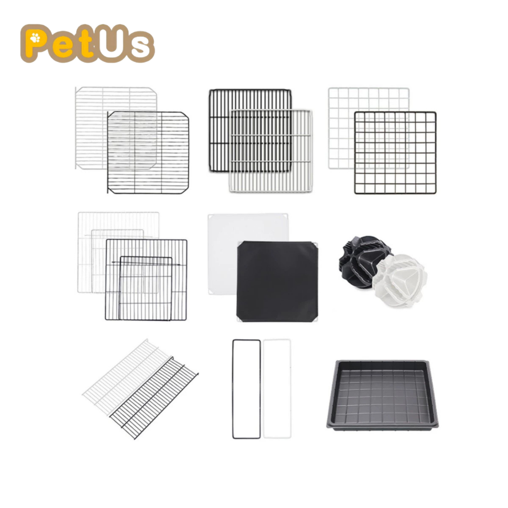 ชิ้นส่วนประกอบคอก DIY คอกสุนัข คอกแมว คอกกระต่าย คอกกั้นสัตว์เลี้ยง คอก DIY เป็นอุปกรณ์เสริมสำหรับต่