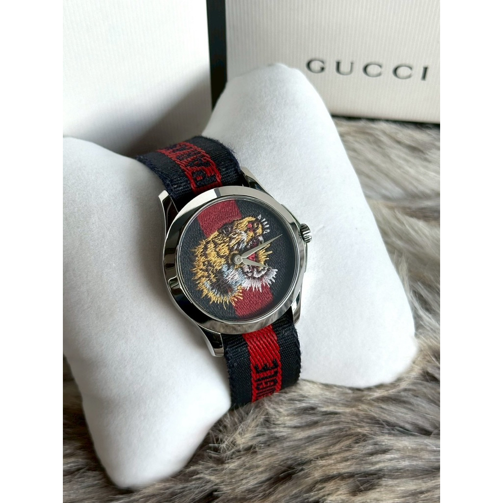 ⌚️Gucci 126.4 Bee Tiger Dial King’size
