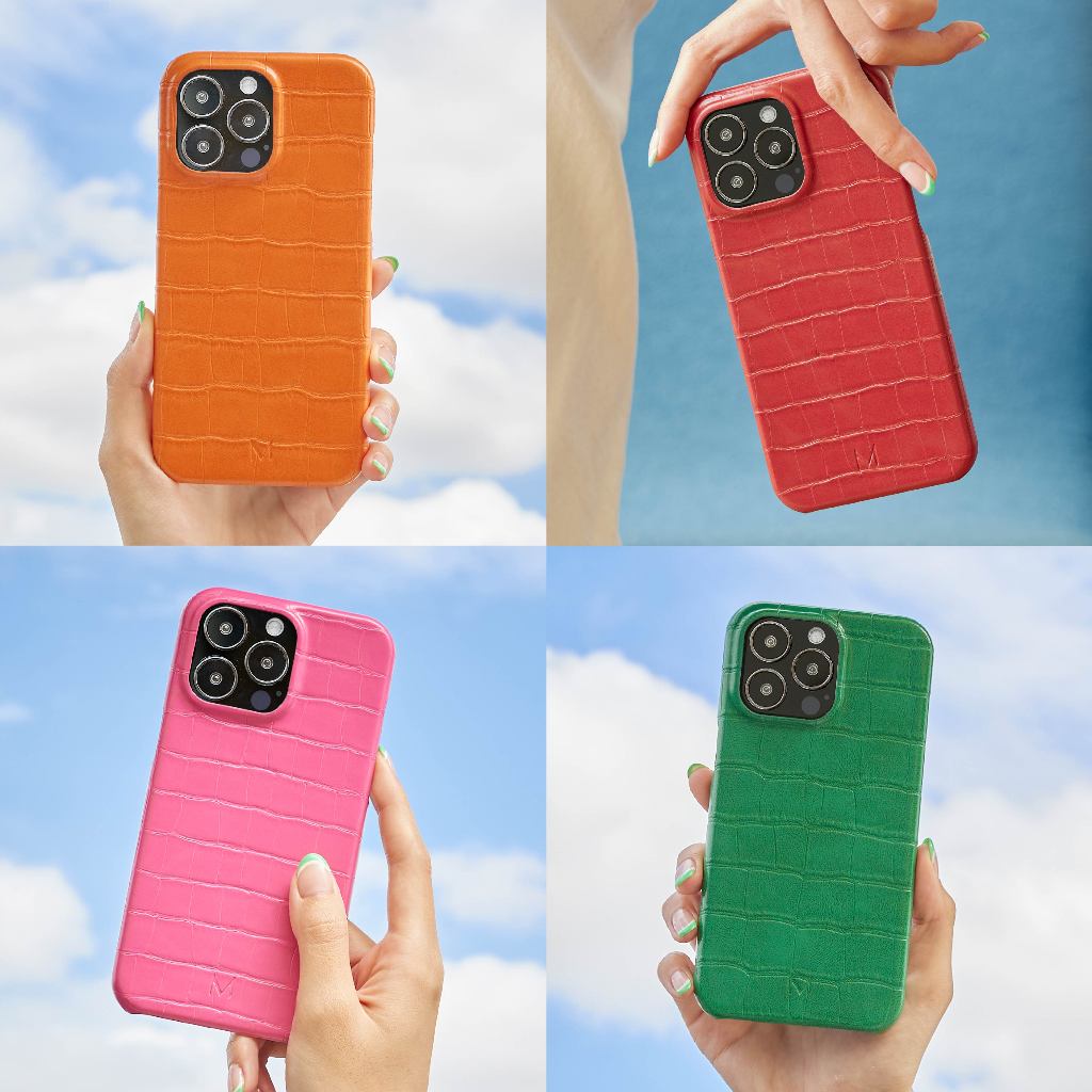 (14 series)MUSE Croc Phone Case With MagRing COLORFUL TONE