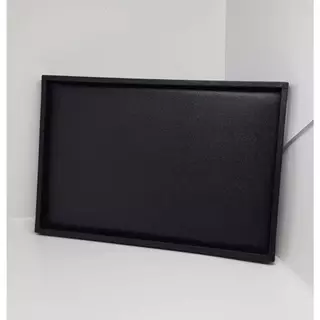 ถาดปูเรียบ ใช้สำหรับวาง หรือโชว์สินค้า หนัง PVC ทั้งใบ สีดำ