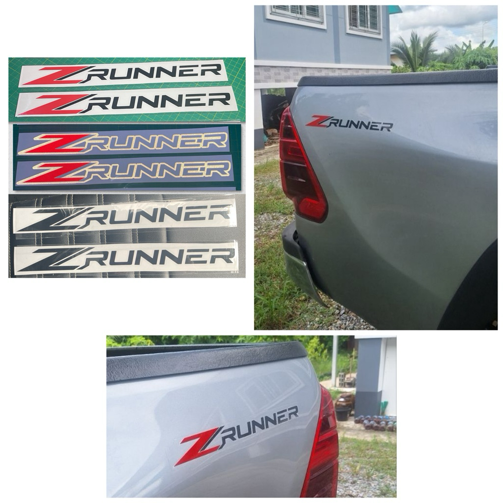 สติกเกอร์ Z RUNNER ติดข้างกระบะ1คู่ (2ข้าง ซ้าย-ขวา) NEW HILUX REVO Z RUNNER