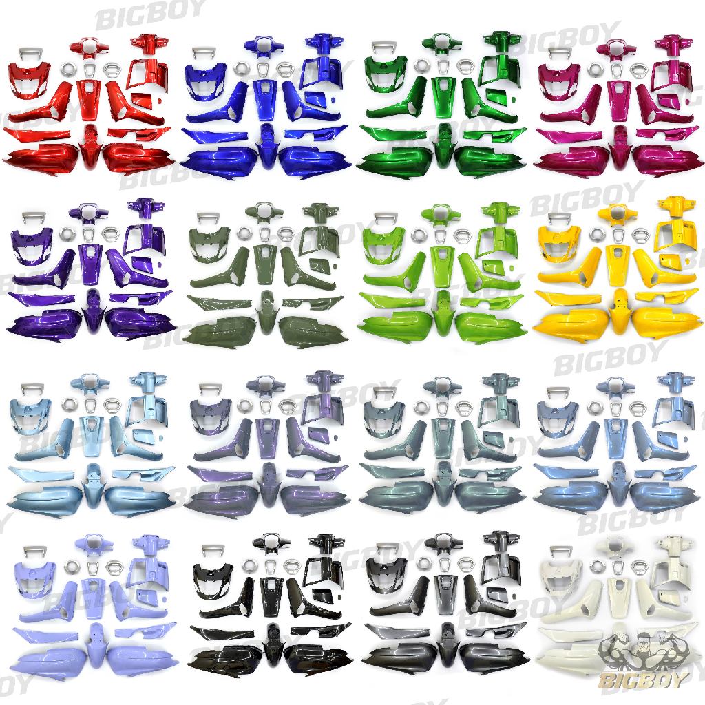 BigBoy ชุดสีจีออโน่ ชุดสีGiorno ปี2024 (ชุด18ชิ้น) Giorno จีออโน่ ชุดสีGIORNO (สี+4ชิ้นเทา) GIORNO ABS GIORNO CBS