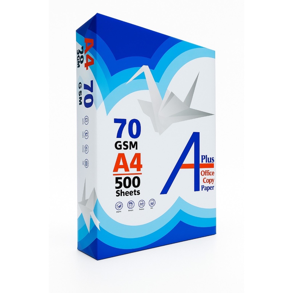 Aplus A4 Copy Paper 70 GSM (500 Sheets Per Reams) A4 Paper