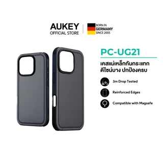 AUKEY PC-UG21 เคสไอโฟน 16 UrbanGuard Elite Magnetic รองรับ MagSafe iPhone 16Pro/16 Pro Max