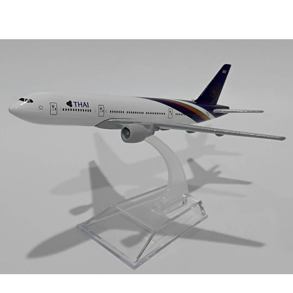โมเดลเครื่องบิน Thai Airways International Boeing 777 Plane Model Aircraft Scale 1:400  NEW IN Packa