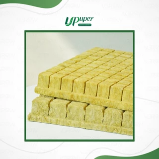 UPuper Rockwool plug sheet ร็อควูล ชีท สำหรับ เพาะชำ เพาะเมล็ด โคลนนิ่ง ชีทใยหินปลูกต้นไม้ 98 ชิ้น
