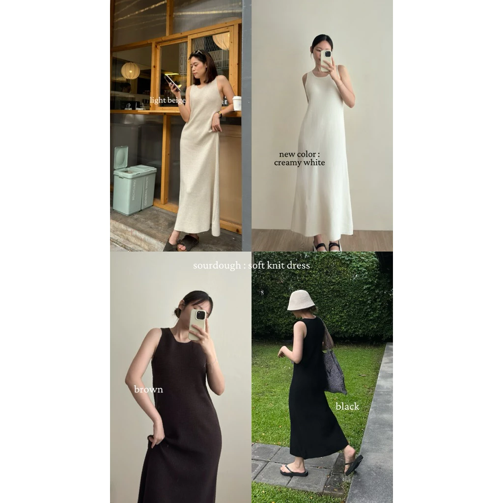 FADTHINGS - sourdough soft knit (maxi) dress ☕️