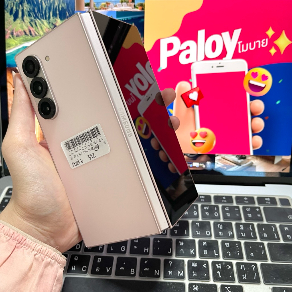 (10.10)  Fold6 แรม12/512gb มือสอง สวย (เครื่องเกาหลีใส่1ซิม+esimได้) พร้อมส่ง