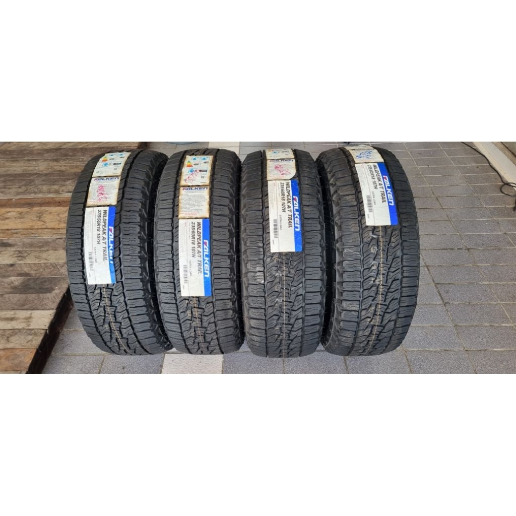 falken 235/60r18 รุ่น wildpeak at trail ยางใหม่ปี2024[ราค่ารวม4เส้น]แถมจุ้มลมฟรี4ตัว