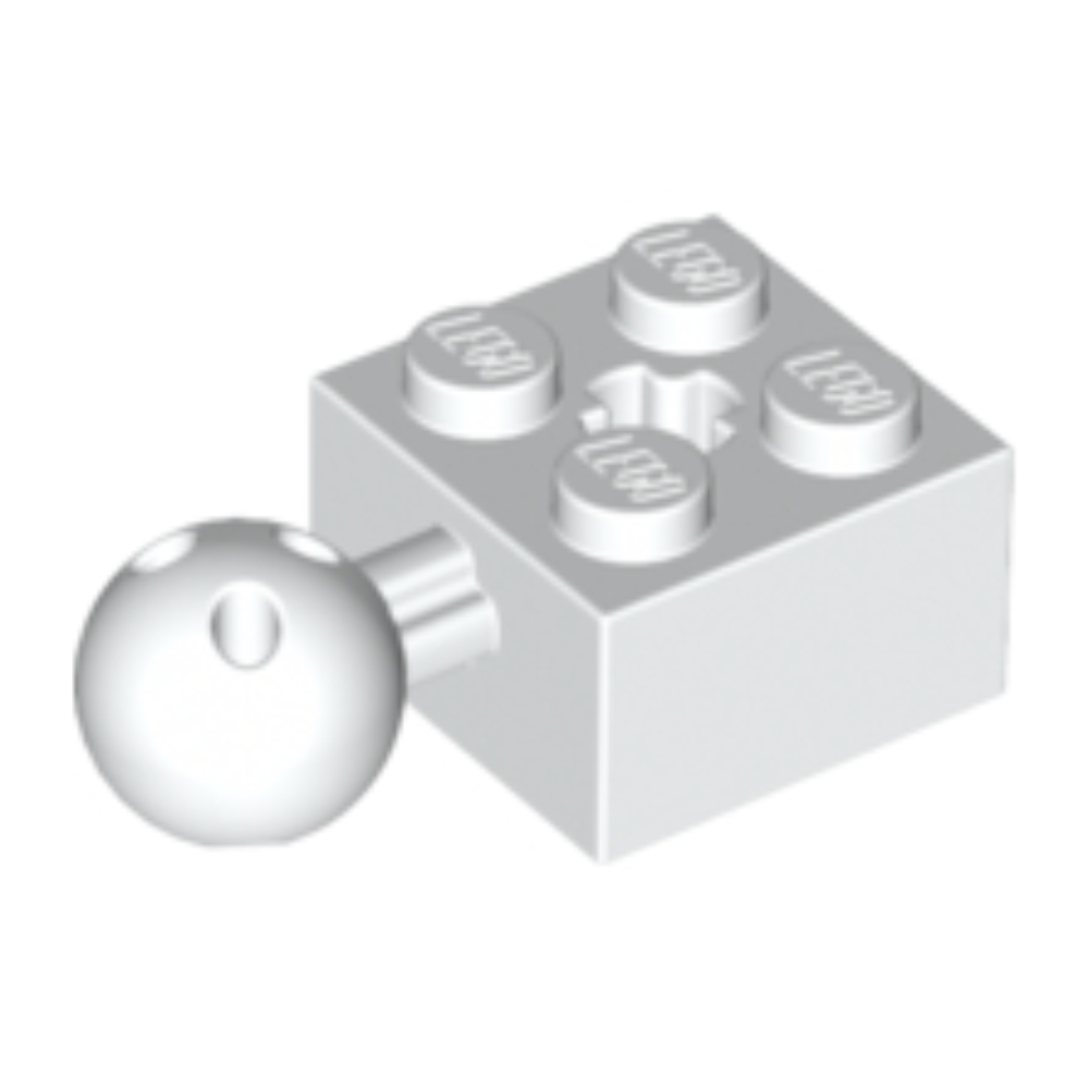 [1036] ชิ้นส่วนเลโก้ Lego Part Technic, Brick Modified 2 x 2 with Ball Joint ... (57909b) ราคา/ชิ้น - รูปที่ 2