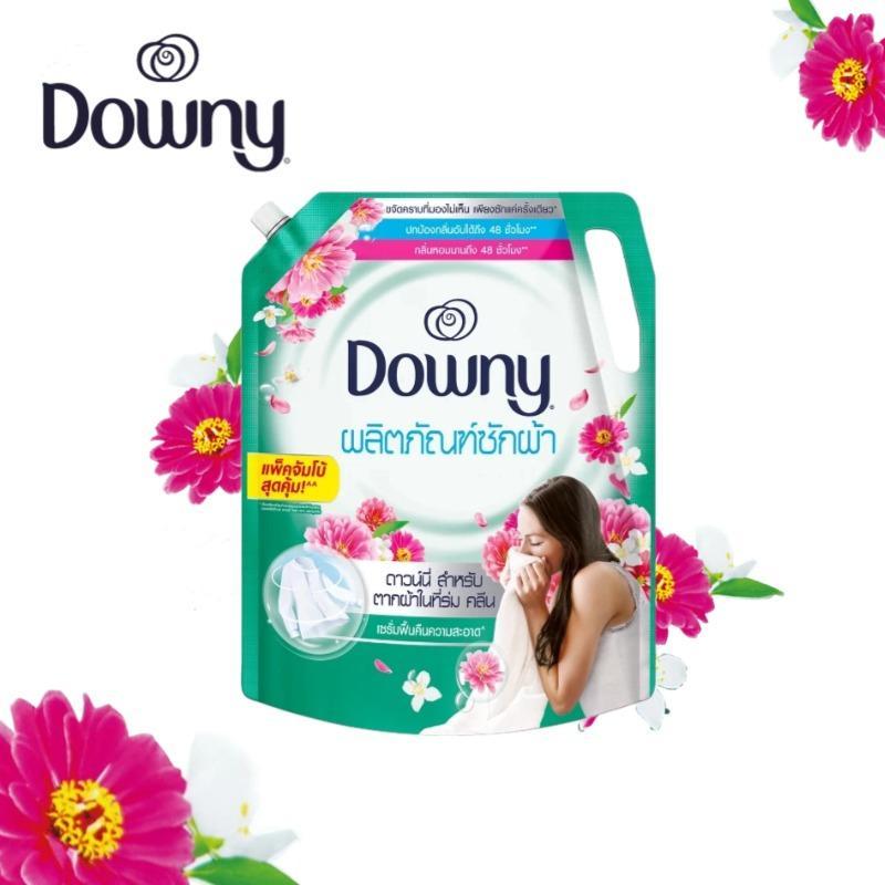 Downy ดาวน์นี่ น้ำยาซักผ้า ผลิตภัณฑ์ซักผ้าขจัดคราบ สำหรับตากผ้าในที่ร่ม ชนิดน้ำ สูตรเข้มข้น ชนิดถุงเติม สุดคุ้ม! 1.8ลิตร