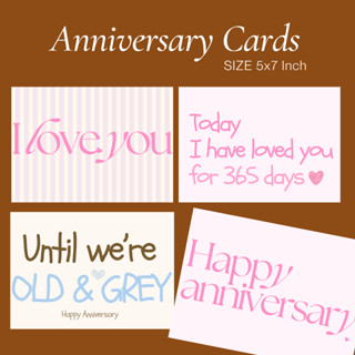 Anniversary Card : การ์ดวันครบรอบ การ์ดบอกรัก พร้อมซองใส
