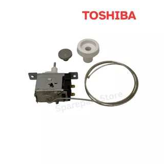 TOSHIBA เทอร์โมสตัทตู้เย็นประตูเดียว แบบกดปุ่มละลายน้ำแข็ง ใช้งานได้กับหลายรุ่น อะไหล่แท้100%