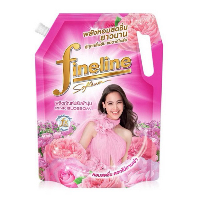 พร้อมส่ง🌻| Fineline Fabric Softener Pink Blossom 1300 ml. น้ำยาปรับผ้านุ่มไฟน์ไลน์