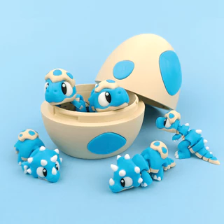 🐉🥚 3D Baby Dragons ของเล่นมังกรไข่จิ๋ว ฟิกเกอร์มังกร 3D โมเดลมังกร ของตกแต่งบ้าน ของสะสม สีสันสดใส