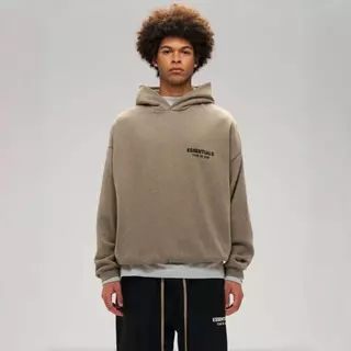 ส่วนลด 50 % Fear of God Essentials Hoodie FW24 Hoodie Holiday Core เสื้อฮู้ด Logo ยาง โอเวอร์ไซส์ เนื้อผ้าดี