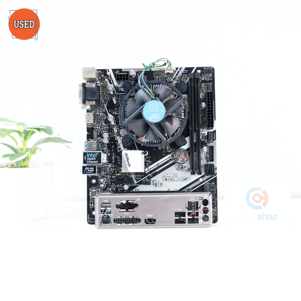 ชุดซีพียูพร้อมเมนบอร์ด CPU: INTEL CORE I5-9400F + MB: ASROCK B365M-HDV P15467