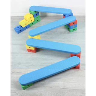 P&P SPORT ชุดฝึกพัฒนาการเด็ก Balance Set – สะพานทรงตัว อิฐเต็ม อิฐครึ่ง การศึกษา ฟิตเนส