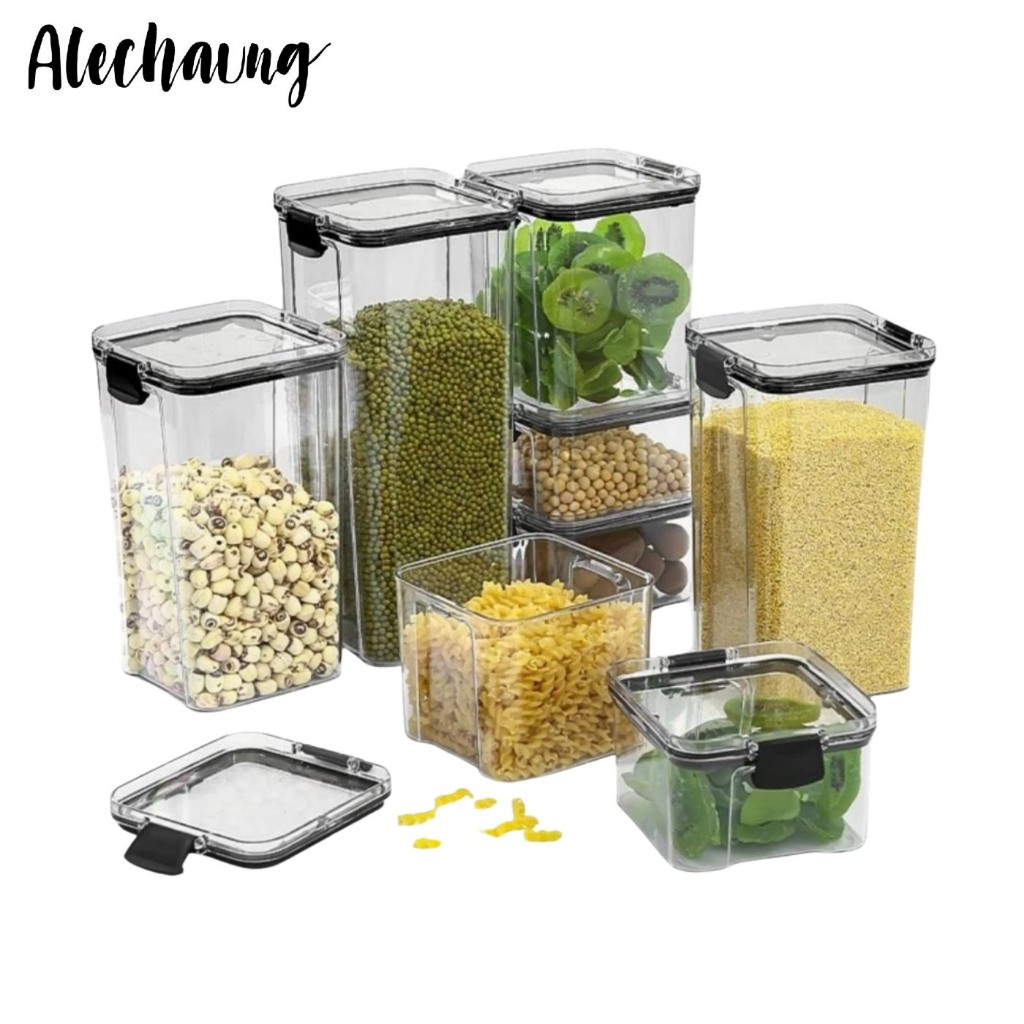 กล่องถนอมอาหาร โหลถนอมอาหาร Plastic Pet Food Container ขนาดกระทัดรัด เเข็งเเรง ทานทาน Alechaung coffee ราคา ถูกที่สุด ดีลบีเคเค