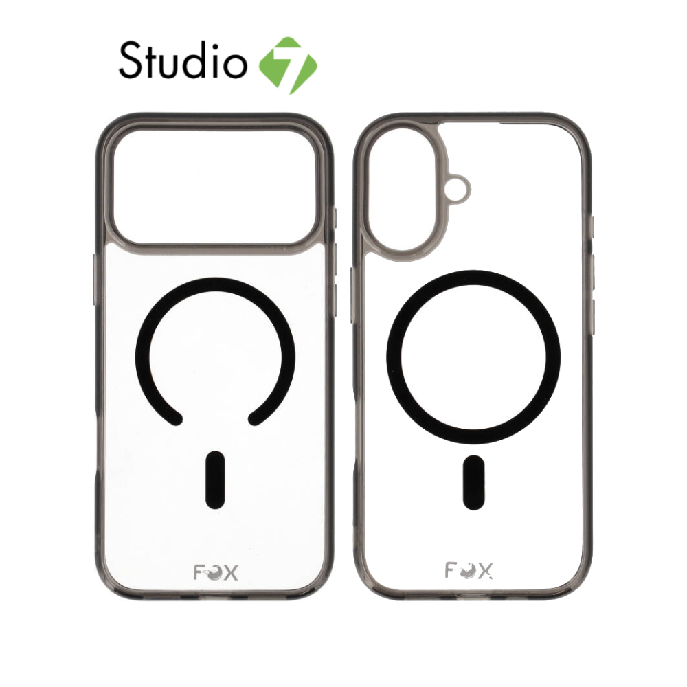 เคส FOX สำหรับ iPhone 17/Air/17 Pro/17 Pro Max vShield Pro Magnetic Transparent  Black by Studio7