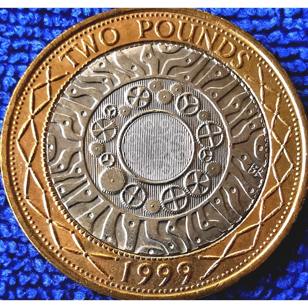 เหรียญ​สหราช​อาณาจักร​ UK, 2 Pound, #​2515, ใช้แล้ว​