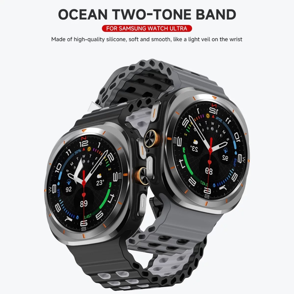 สินค้าใหม่ พร้อมส่งจากไทย สายนาฬิกา Samsung Watch 7 Ultra สายยางระบายอากาศ สายเฉพาะรุ่น ใช้ได้แค่ Samsung Watch 7Ultra