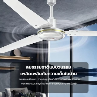 พัดลมเพดาน 56 นิ้ว สีดำ CEILING FAN BLACK color สามารถปรับความเร็วลม