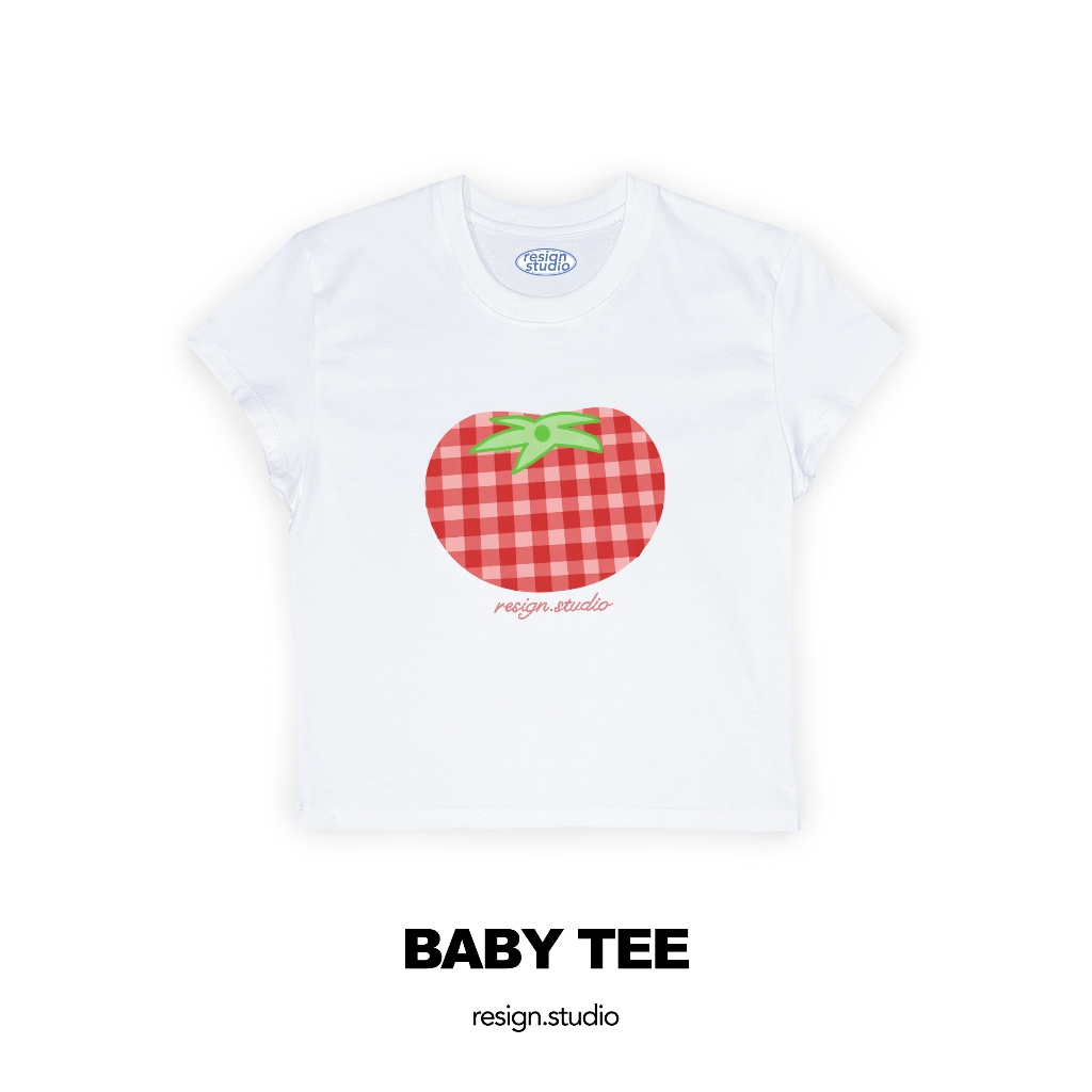 resign.studio - Baby tee ลาย Scott Tomato