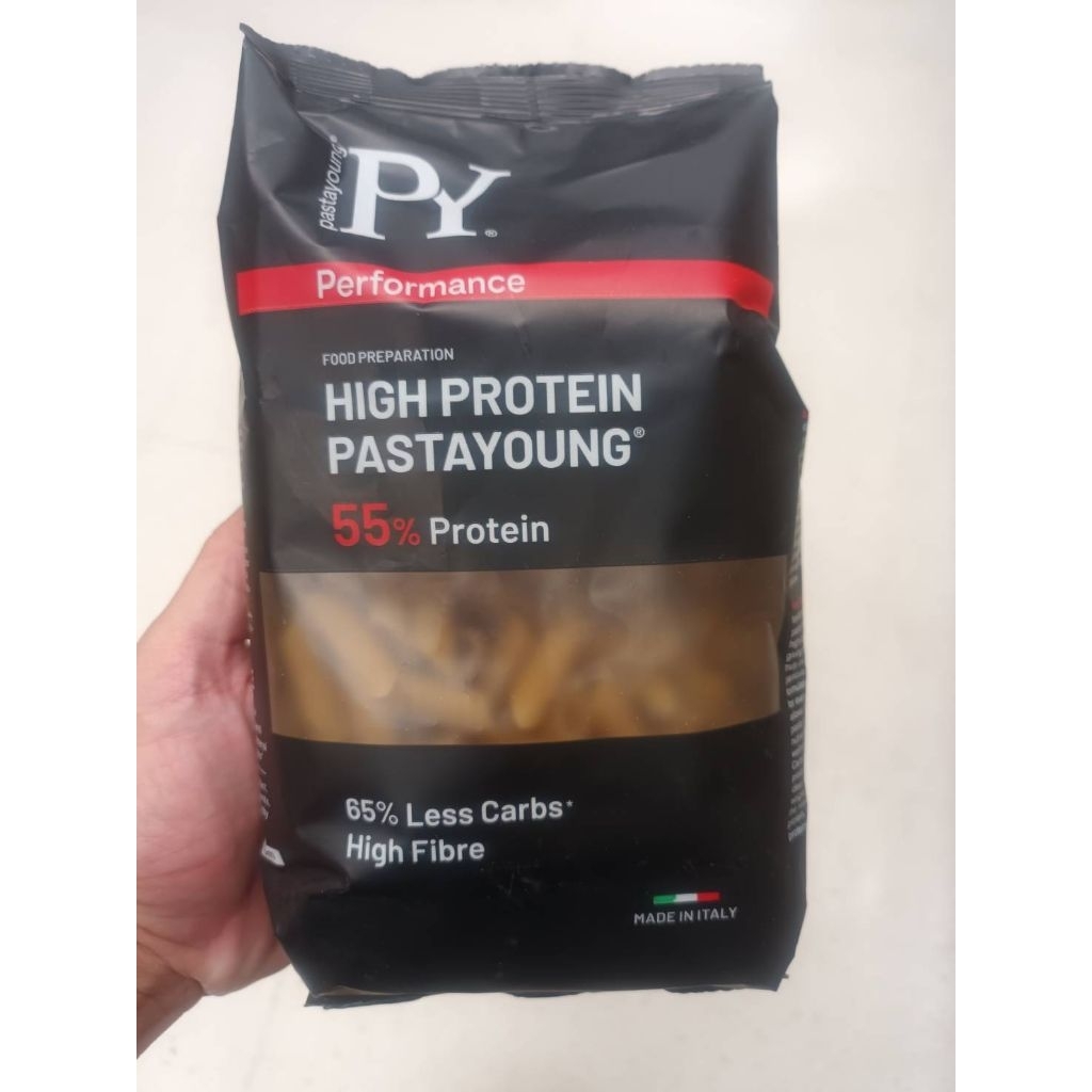 Pasta Young Penne Rigate High Protein 250g.เส้นพาสต้า 250กรัม