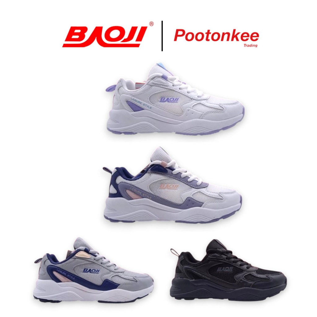BAOJI บาโอจิ  รุ่น BJW 833 รองเท้าผ้าใบ รองเท้าไลฟ์สไตล์ผู้หญิง