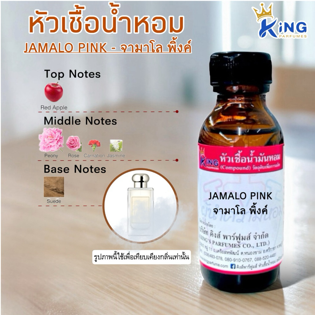 หัวเชื้อน้ำหอม 30-100ml.กลิ่น JAMALO PINK จามาโลพิ้งค์