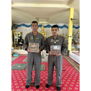พระขุนแผน(กองบินที่1)หลวงปู่ศิลา รุ่นหนุมารแสนล้าน หลวงปู่ศิลา,หลวงปู่เวิน,พระอาจารย์สุริยัน วัดหนองปรือ จ.นครราชสีมา
