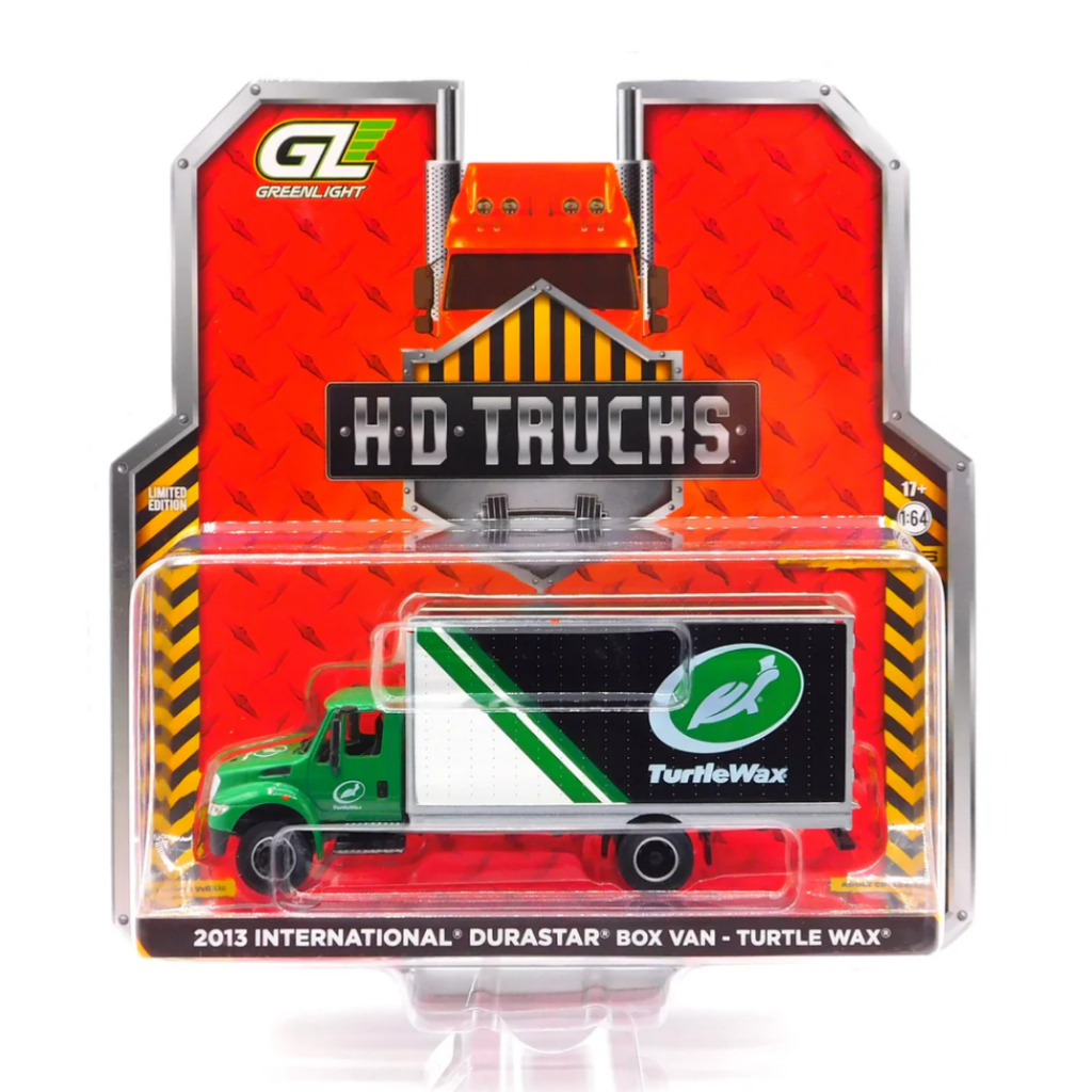 Greenlight | 2013 International Durastar Box Van - Turtle Wax สเกล 1/64 33260