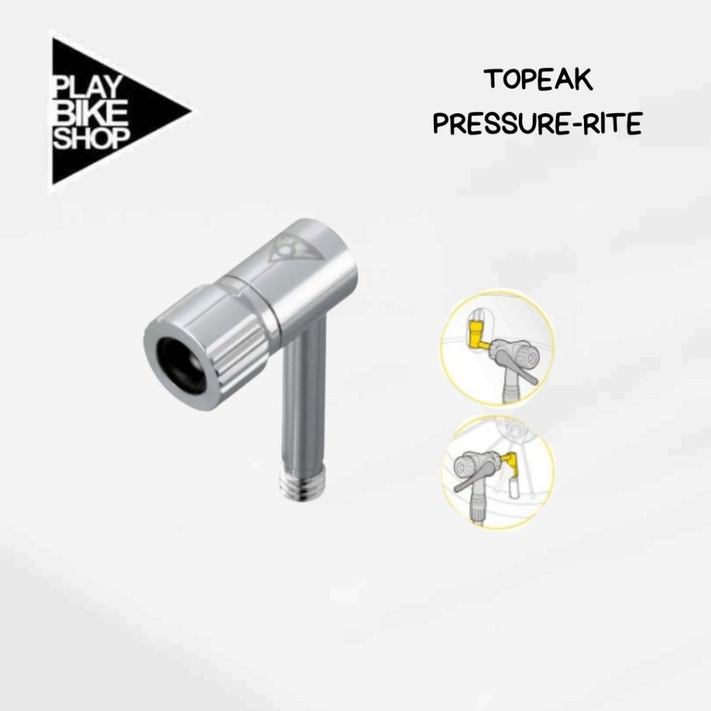 หัวสูบล้อดิส TOPEAK Pressure-Rite Presta Valve Adaptor