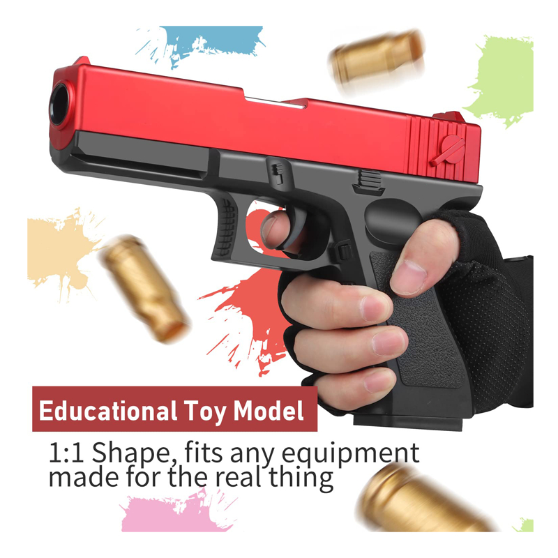 ปืนของเล่นมือ ปืนของเล่น  ของเล่นเด็ก ปืนพกของเล่น Glock ของเล่นปืนพก เกมสําหรับเด็ก วิทยาศาสตร์และการศึกษาแม่พิมพ์