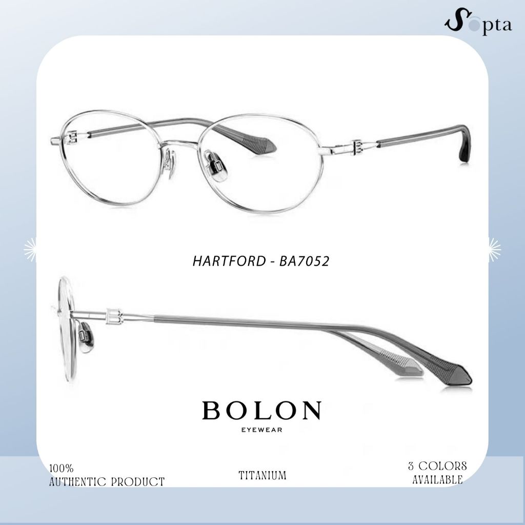 แว่นตา แว่น Bolon (โบลอน) รุ่น HARTFORD BA7052 แว่นไทเทเนียม