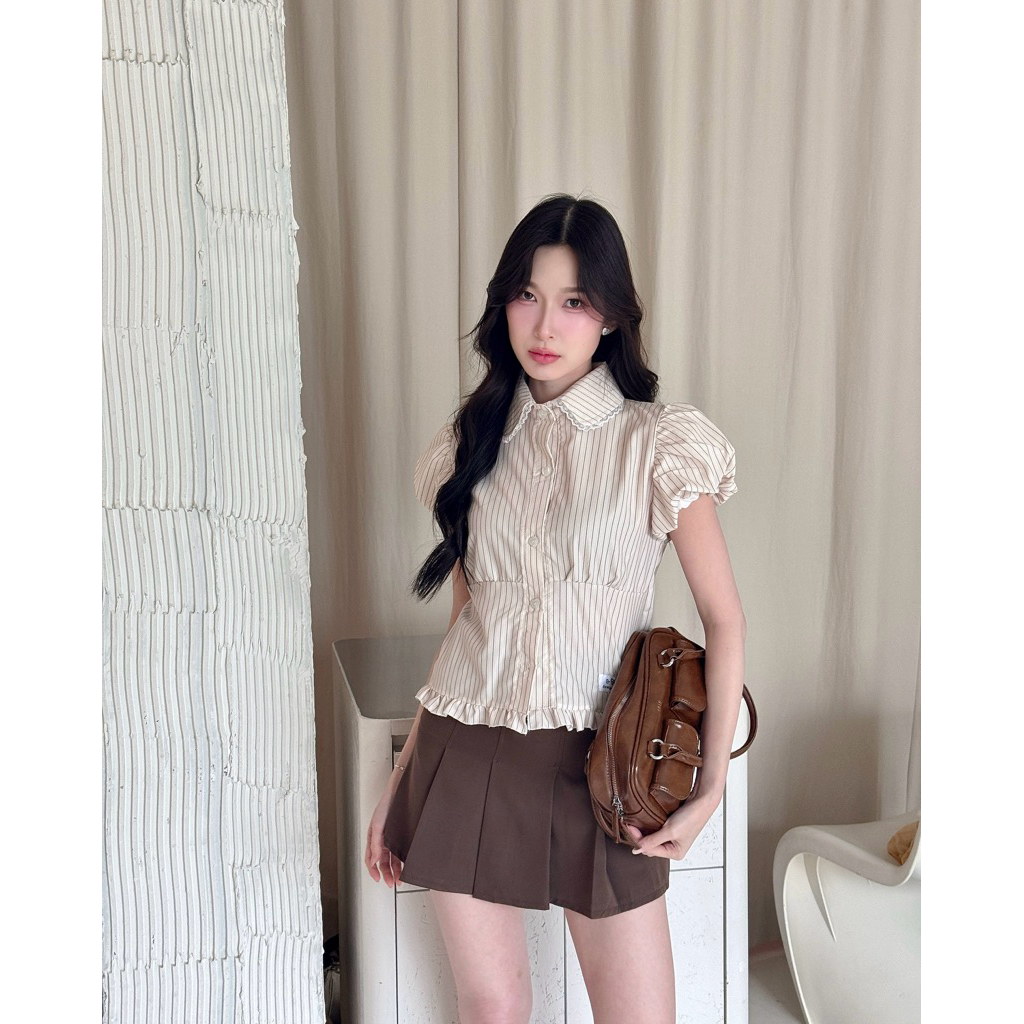 ZURI SHIRT : เสื้อเชิ้ตแขนบอลลูน Longsaidoo_ - รูปที่ 3