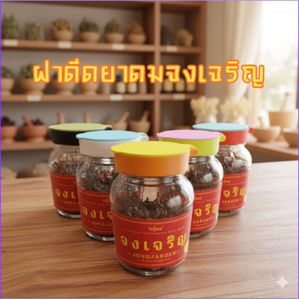 ฝาดีด+ตะแกรงยาดมจงเจริญ ไซส์ เบบี้(100g)และ ไซส์ Embryo (60g) 3Dprint(สินค้าไม่รวมยาดม)