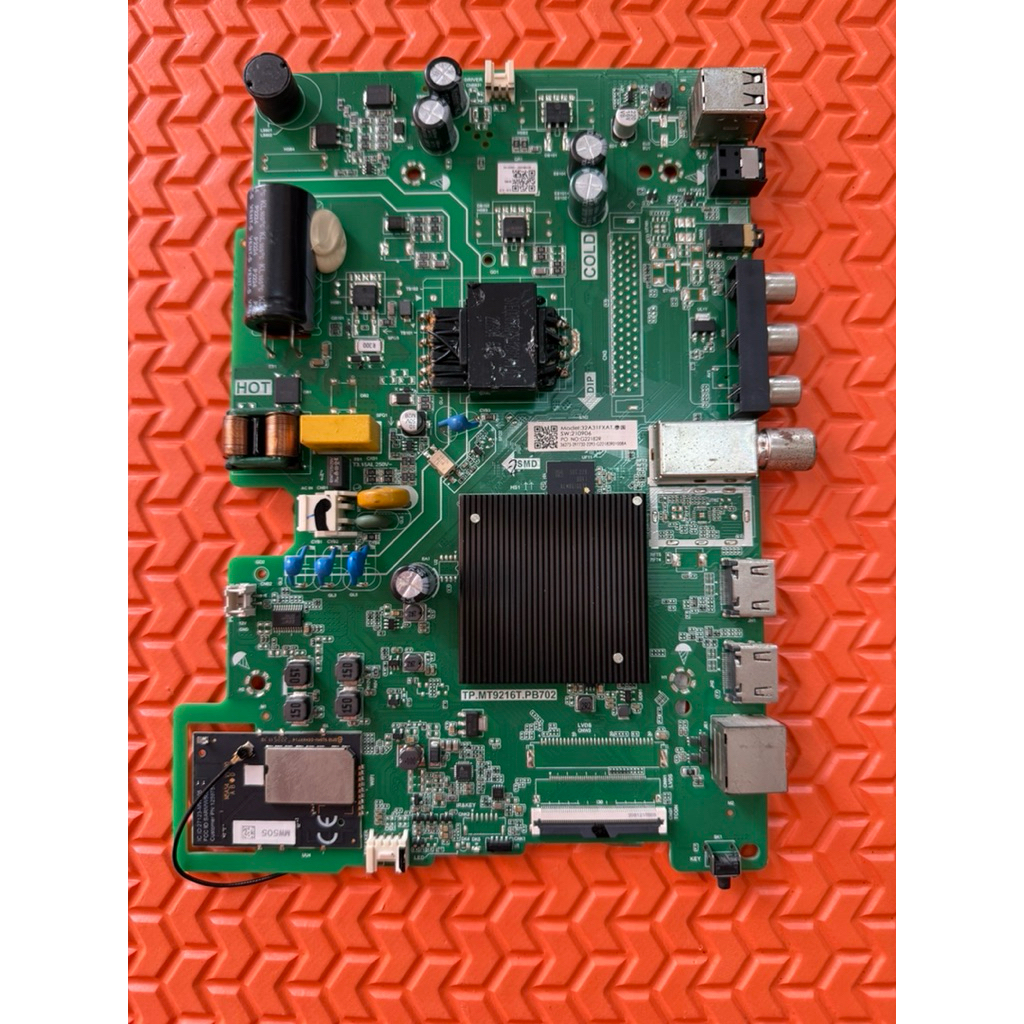 เมนบอร์ดทีวี Hisense รุ่น 32A4200G พาสบอร์ด TP.MT9216T.PB702
