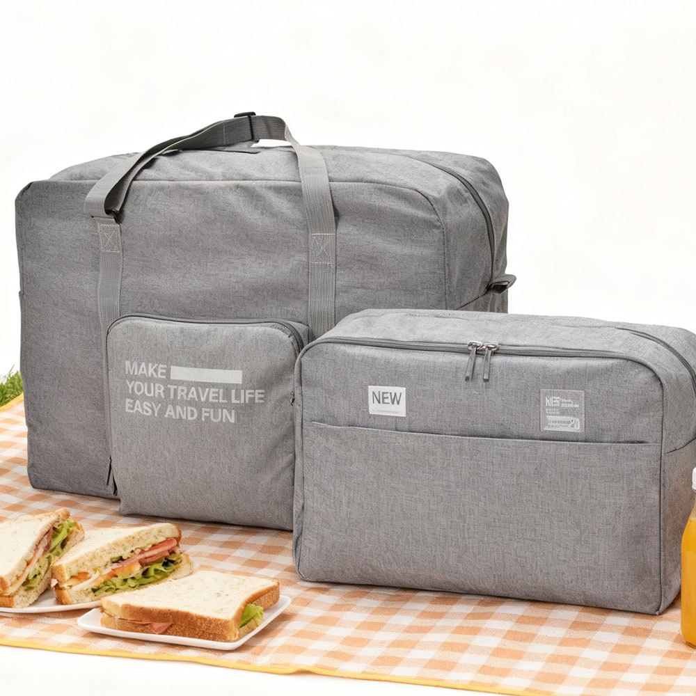 กระเป๋าเดินทาง กระเป๋า ฟิตเนส พับได้ กันน้ำ น้ำหนักเบา  กระเป๋าสะพายข้าง กระเป๋าเสื้อผ้า พร้อมหูหิ้ว