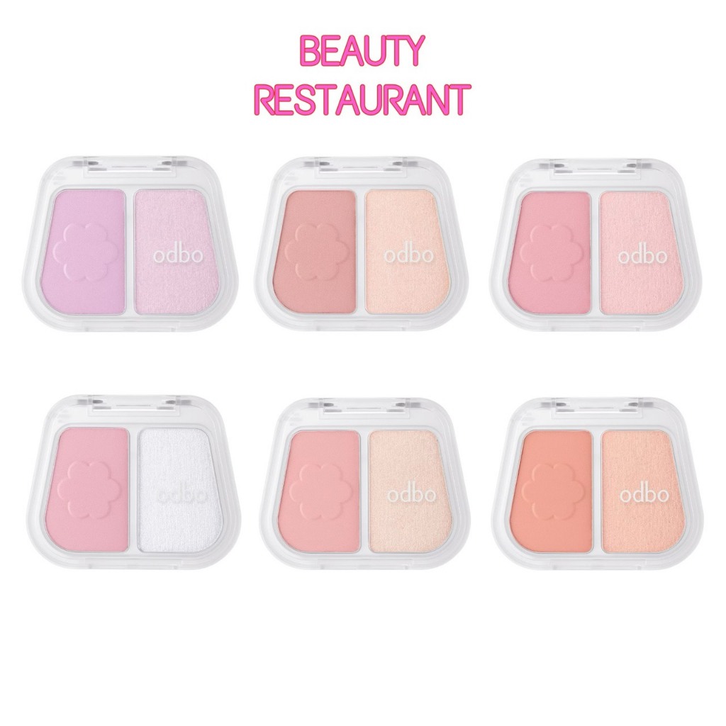 OD1333 บลัชออน ไฮไลท์ โอดีบีโอ ODBO Duo Fuse Blush & Highlight